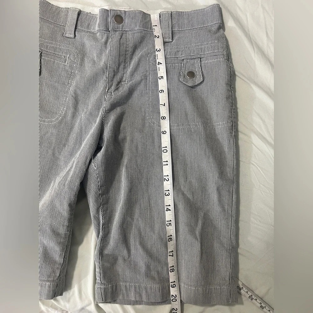 Women’s‎ Lee Bermuda Shorts Gray and White Stripes with Pockets
